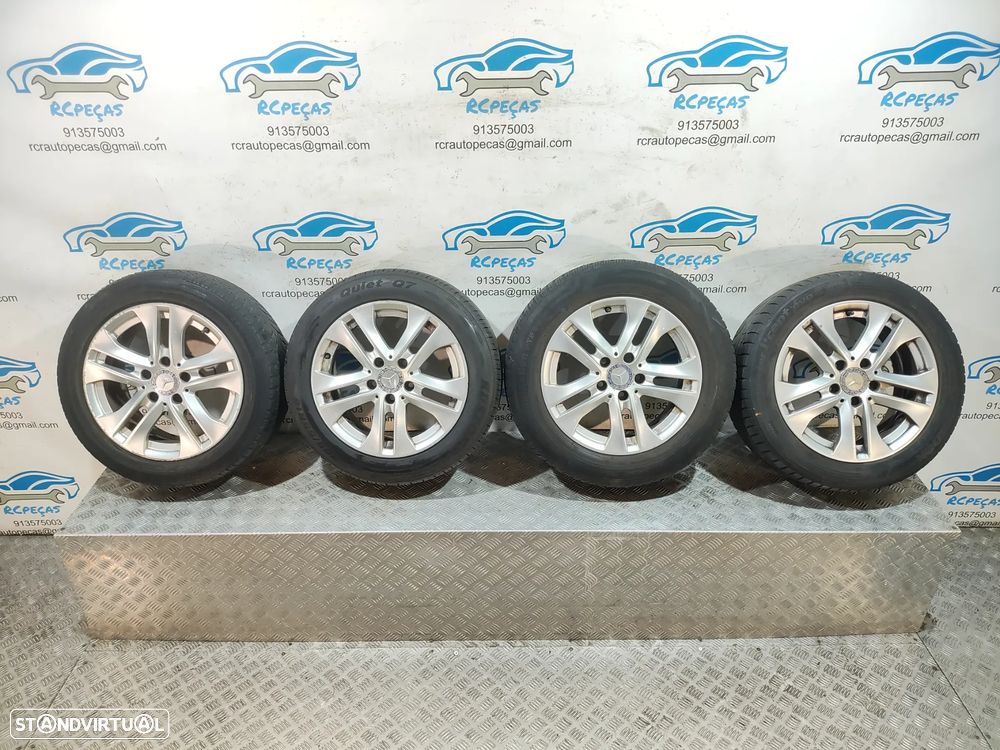 Conjunto Jantes 16 Borbet Originais Mercedes Benz Class C W204 7J ET43 5x112 - 13