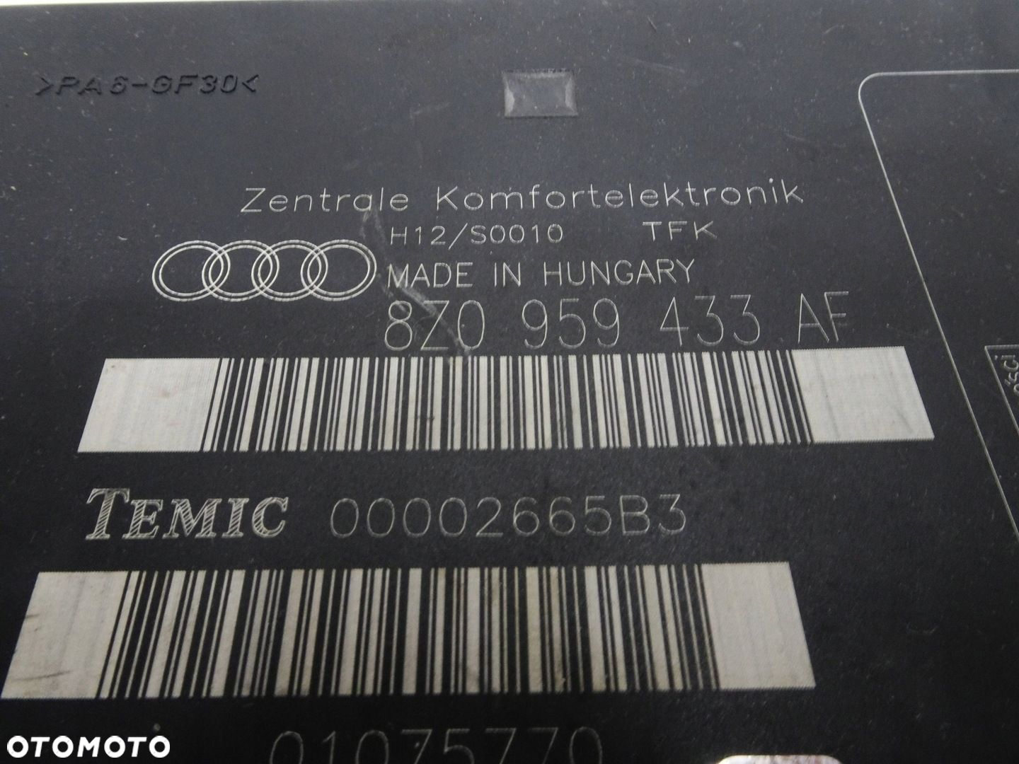 AUDI A2 - MODUŁ KOMFORTU 8Z0959433AF - 2