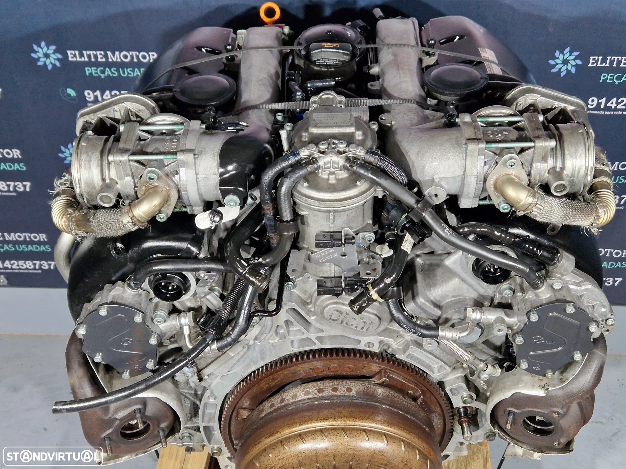 Motor usado para peças AYH VW TOUAREG 7L 5.0 TDI V10 313CV colaça bloco cambota injetores turbo - 2