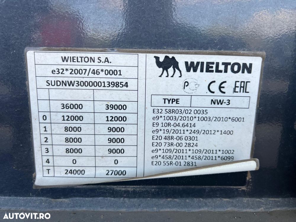 Wielton NW 3 A6 CEREALE BASCULABIL AXA LIFTANTA - 11
