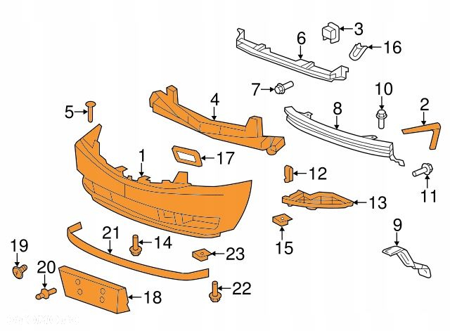 CADILLAC ESCALADE 07-14 ZDERZAK PRZEDNI KOMPLETNY - 9