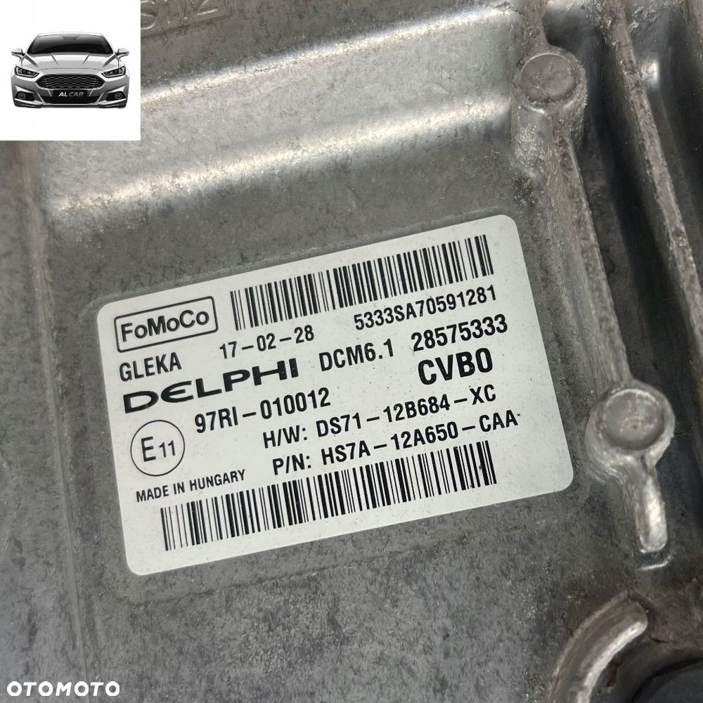 STEROWNIK SILNIKA 2.0 TDCI EURO 6 MONDEO MK5 HS7A-12A650-CAB - 2