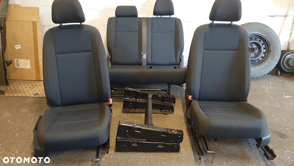 VW caddy komplet foteli przod i tyl - 1