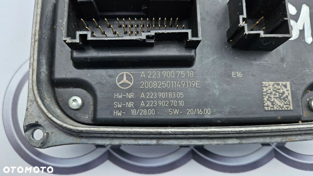 MERCEDES S-KLASA W223 przetwornica LED Moduł A2239007518 - 4