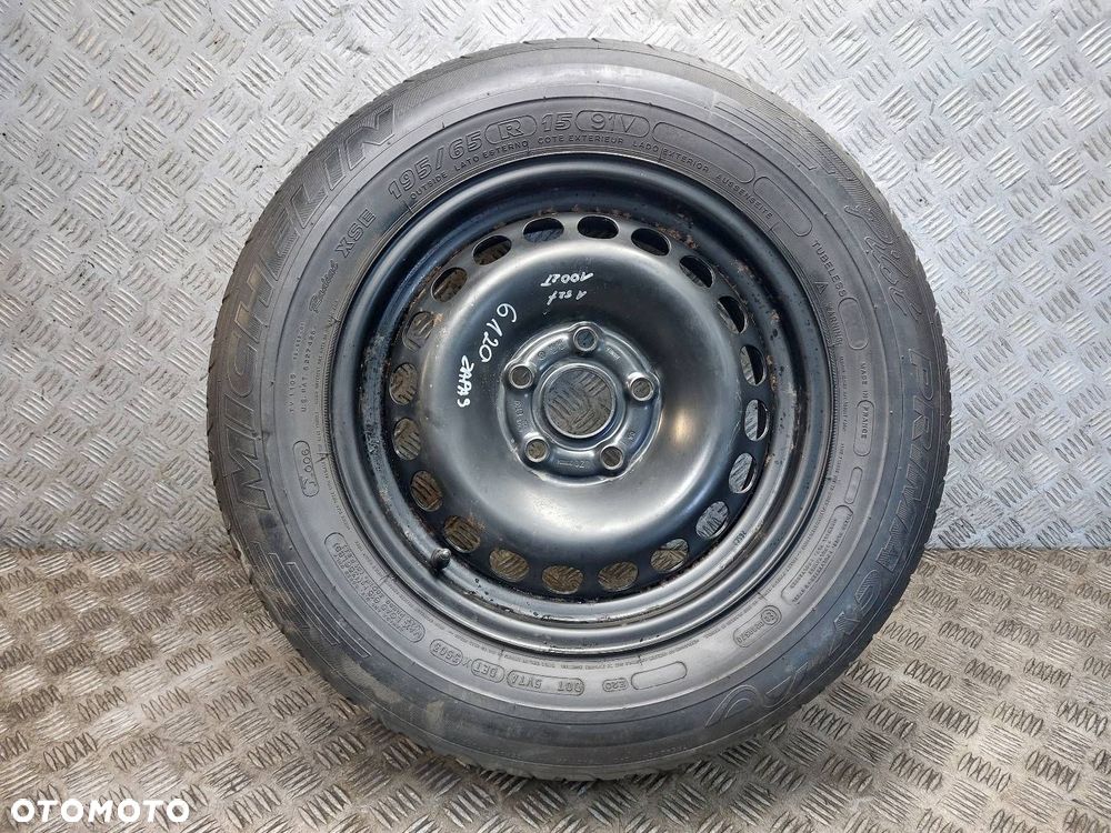 KOŁO FELGA OPONA ZAPAS 5x112 6Jx15 195/65R15 PASSAT B5 3B0601027D - 1