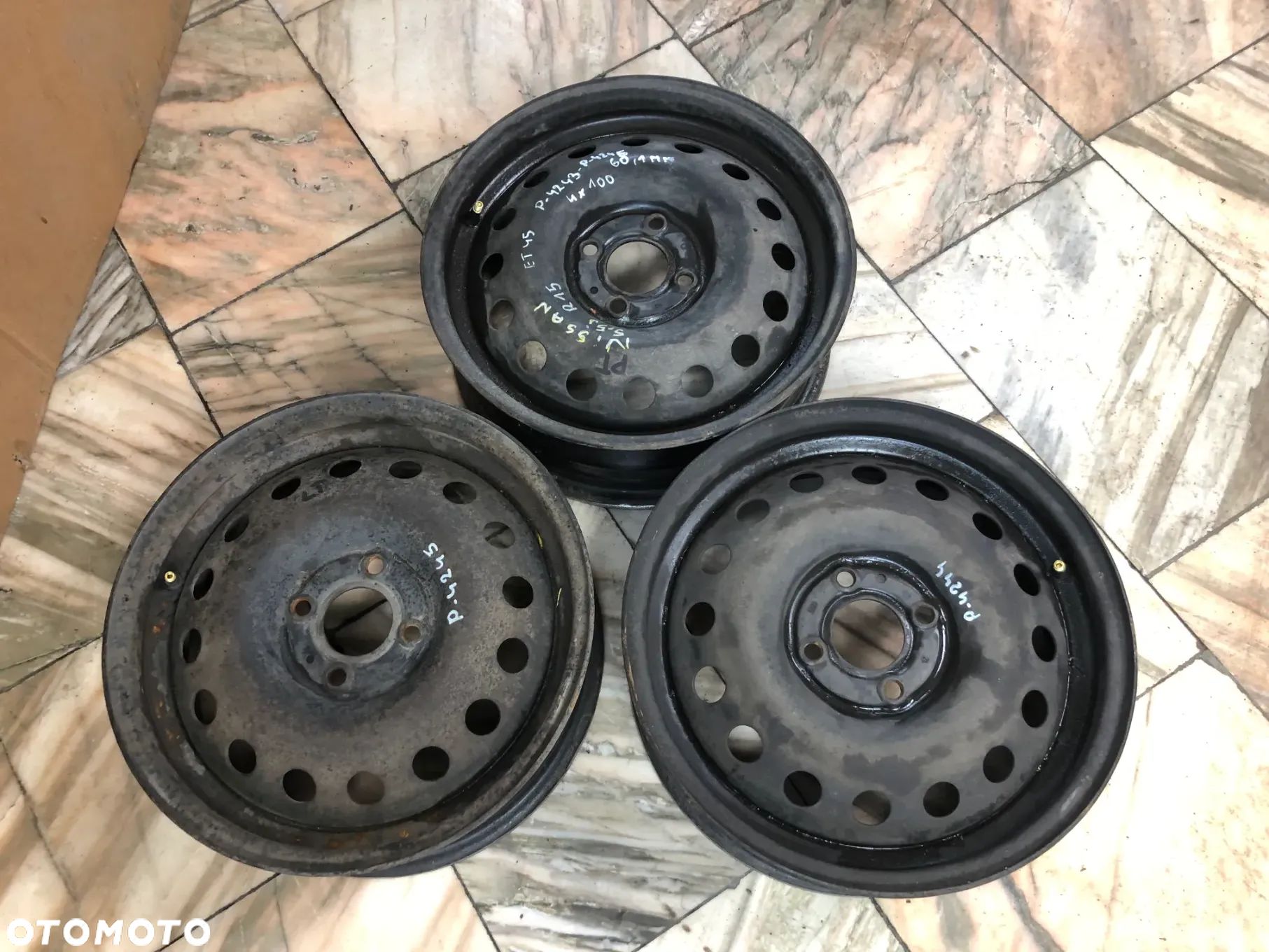 Felgi Stalowe R15 4x100 60,1MM 5,5J ET 45- 3 Szt-Nissan Note E11 - Gwarancja Wysyłka Montaż - 1