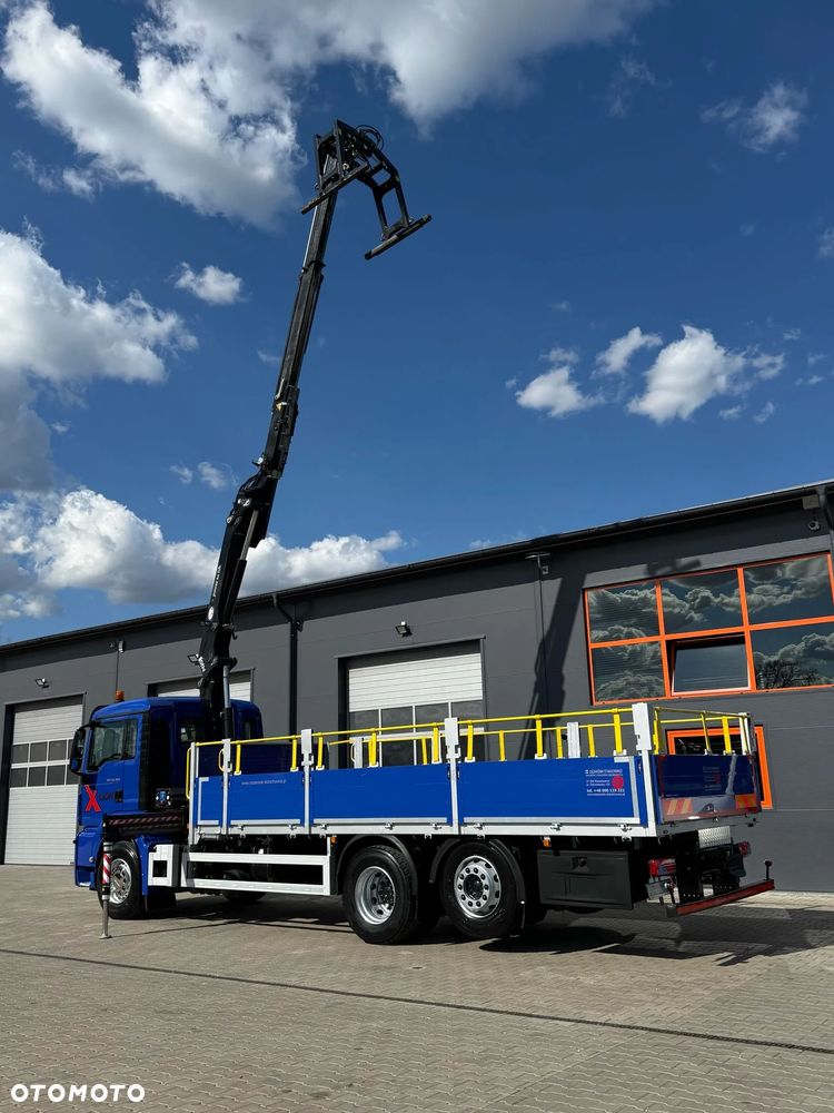 MAN TGS TGX 26.360 / E6 / 143tys km !!! skrzynia + żuraw HMF / manual / dzwig HDS kran crane 6x2 / 6x4 - 13