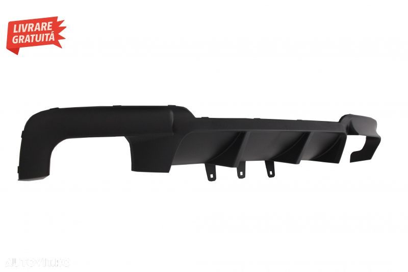 Difuzor de aer cu evacuare dubla BMW Seria 5 F10 F11 (2011-2017) cu Tobe Ornamente- livrare gratuita - 3