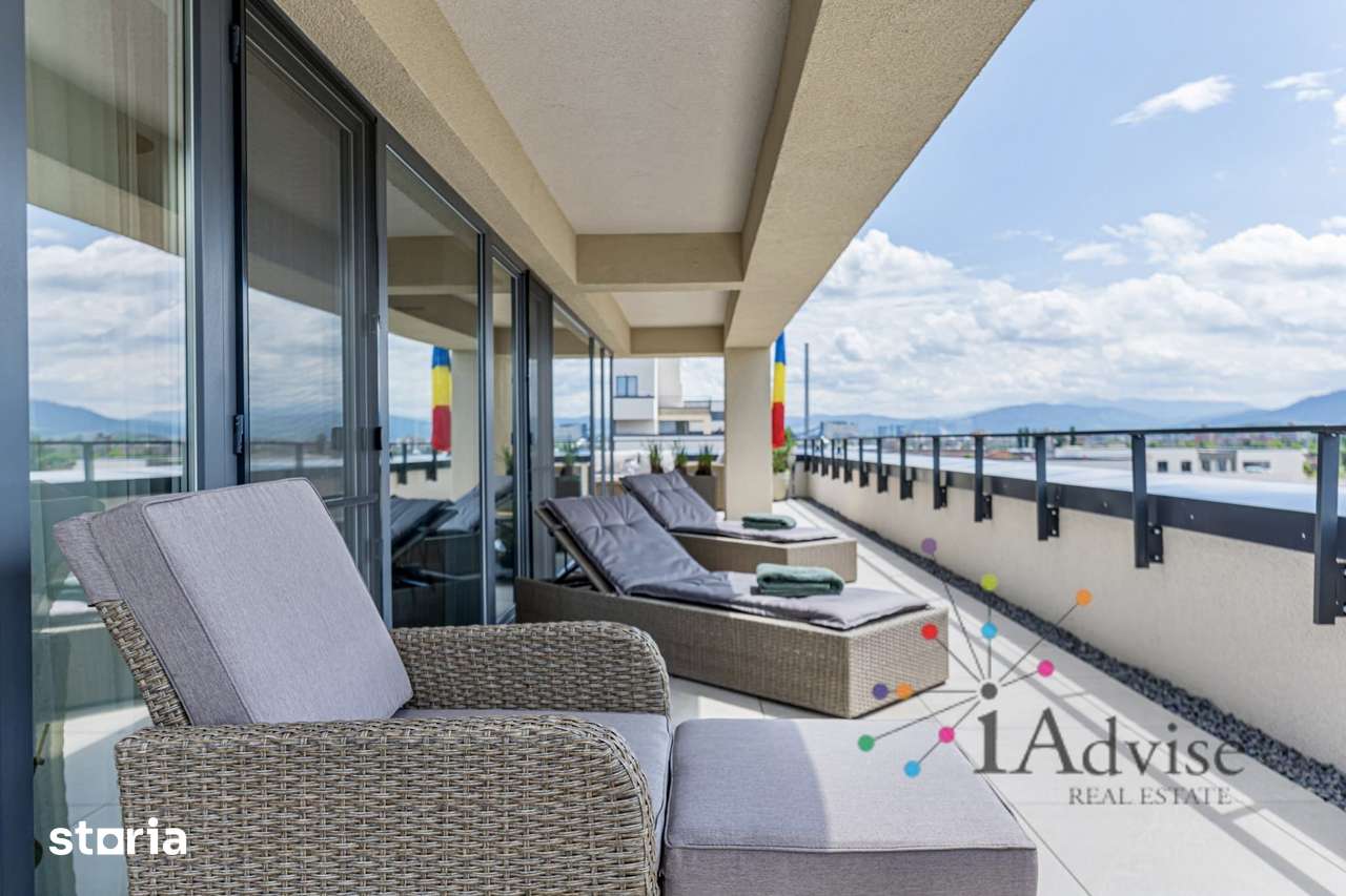 Penthouse Exclusivist cu Terasă Panoramică și Jacuzzi – Coresi Brașov — fotografia 2
