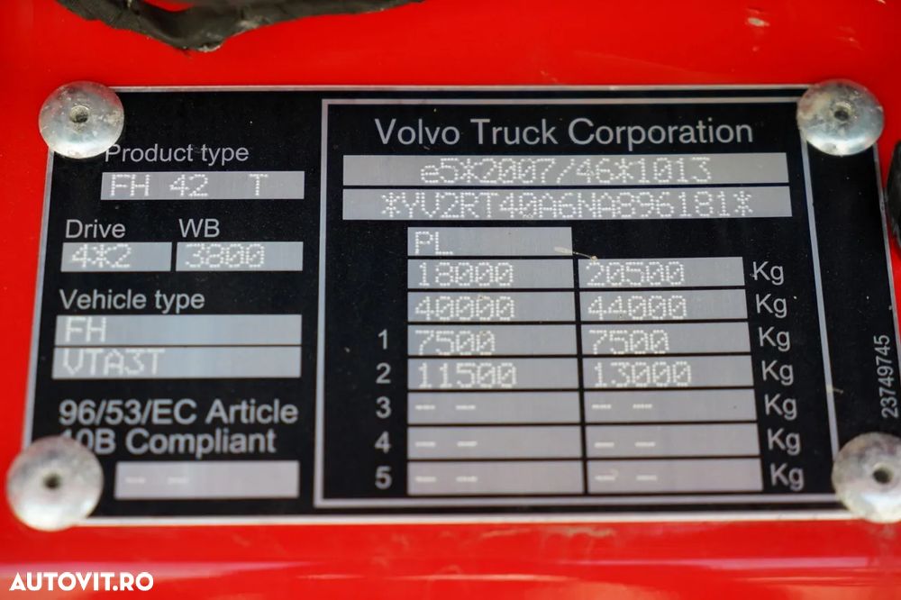 Volvo FH 500 / STANDARD / EURO 6 - 38