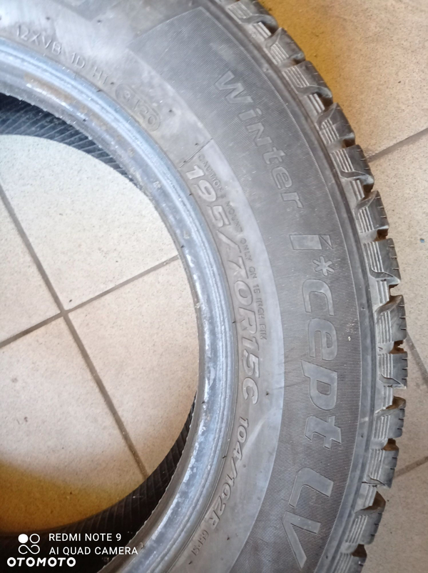 Opony używane Hankook 195/70R15C 104/102