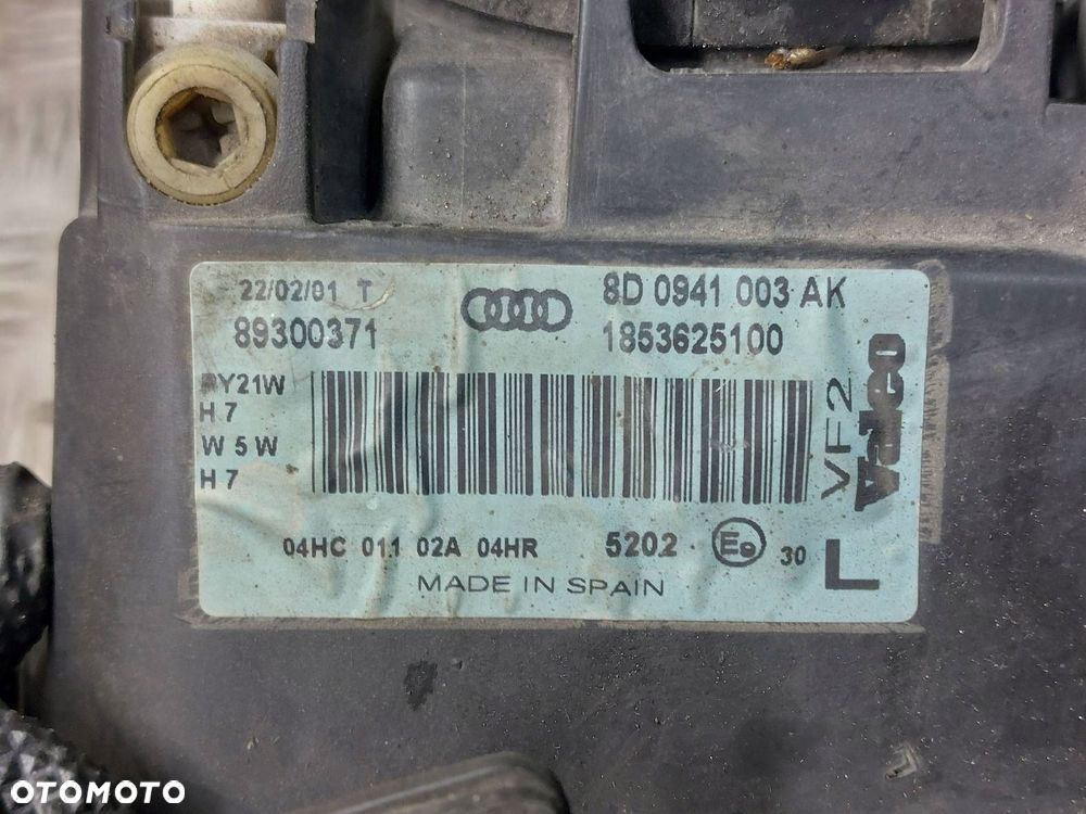 LAMPA LEWY PRZÓD + PRAWY PRZÓD AUDI A4 B5 FL LIFT 8D0941004AK 8D0941003AK - 7