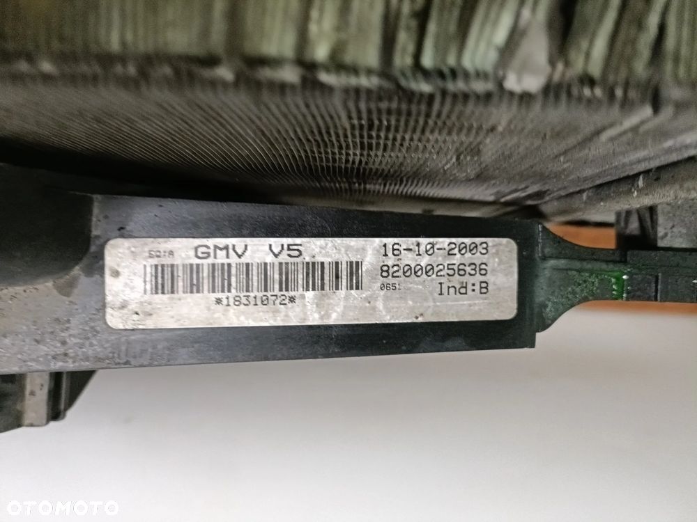 RENAULT LAGUNA II 01-07 2,0 TB komplet chłodnic 8200008763 8200008761/C + wentylator 8200025636 * - 6