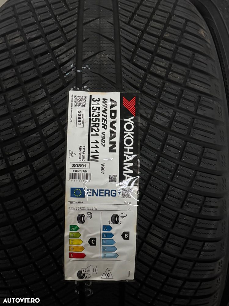 Vând set anvelope 275/40/21-315/35/21 Yokohama de iarnă noi - 4