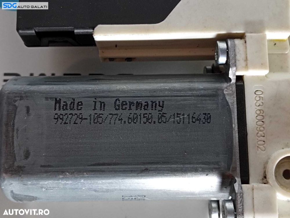 Motoras Macara Electrica pentru Geam Sticla Usa Portiera Stanga Fata Volkswagen Golf 5 2004 - 2008 Cod 1K0959793L 992729-105 [M4588] - 4