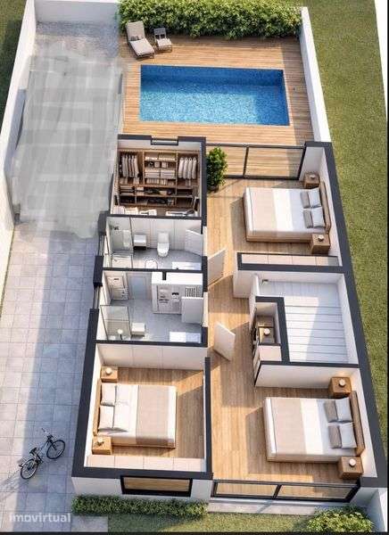 Moradia T3 com piscina ( NOVA) Lavra
Perafita - Grande imagem: 2/8