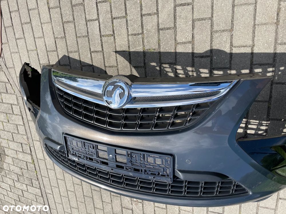 Opel Zafira C PRZÓD KOMPLETNY MASKA BŁOTNIK LAMPA REFLEKTOR PAS BŁOTNIK LEWY PRAWY przedni lampa reflektor LEWA PRAWA BELKA PODSZYBIE chłodnice Z190 - 4