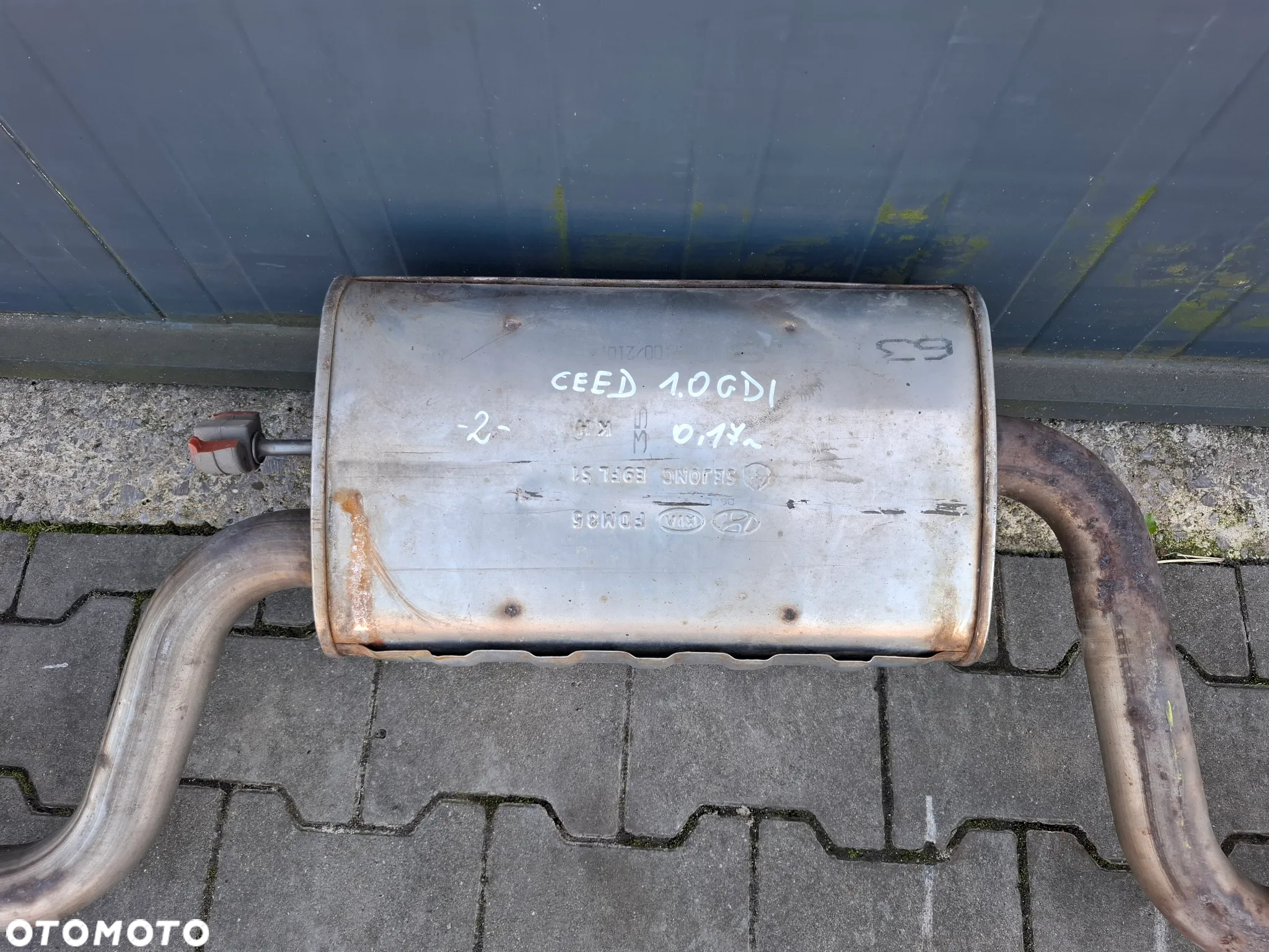 Tłumik wydech Kia Ceed II 1,0 GDI 2017 rok - 2