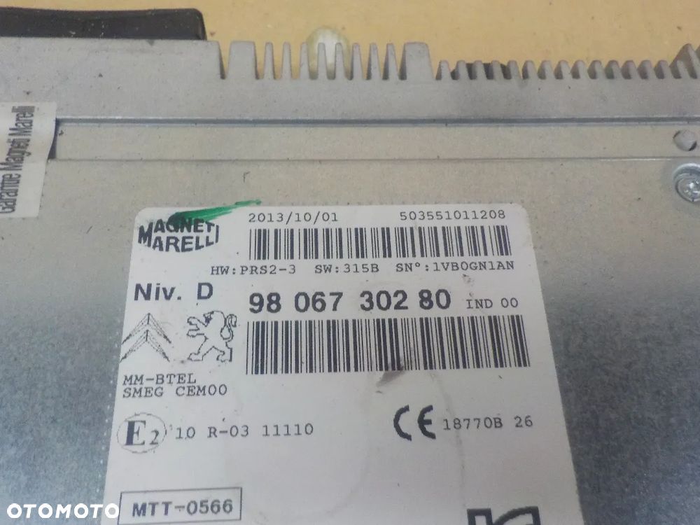 PEUGEOT 2008 RADIO NAWIGACJA 9806730280 - 2