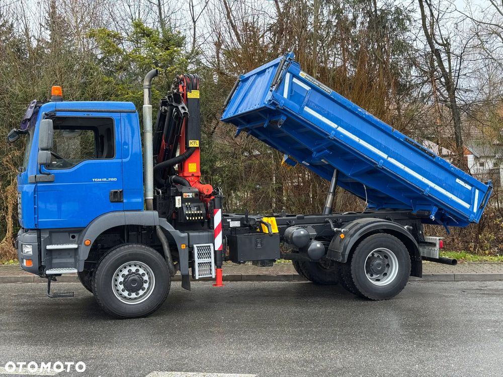 MAN * MAN 18 280 * Kiper Wywrotka * 4x4 * HDS Palfinger  120 STAN BARDZO DOBRY * Sprowadzony - 32