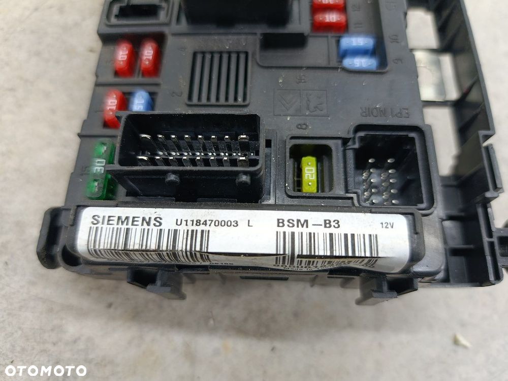 MODUŁ BSM PEUGEOT 1007 9650618480 U118470003  SIEMENS  BSM-B3 1.4 i - 2