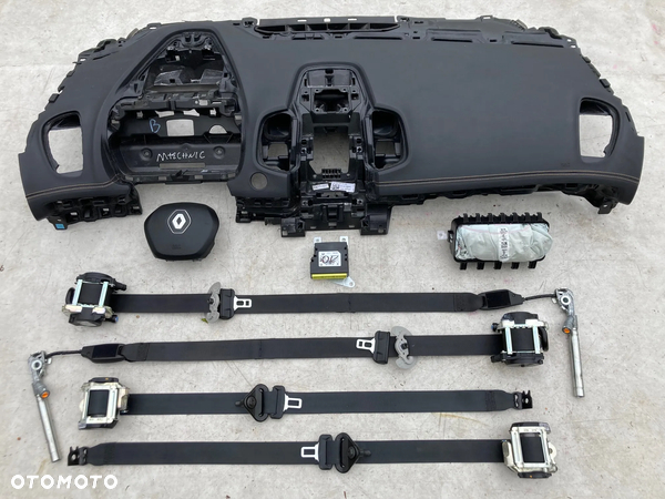 RENAULT ESPACE V 5 DESKA KONSOLA KOKPIT PULPIT PÓŁKA PARAPET BRĄZOWA NIĆ AIRBAG PODUSZKI POWIETRZNE KIEROWCY PASAŻERA PODUSZKA POWIETRZNA PASY PAS NAPINACZ DOPINACZ NAPINACZE DOPINACZE  KURTYNA KURTYNY AIR BAG FOTELA W FOTEL    szyta