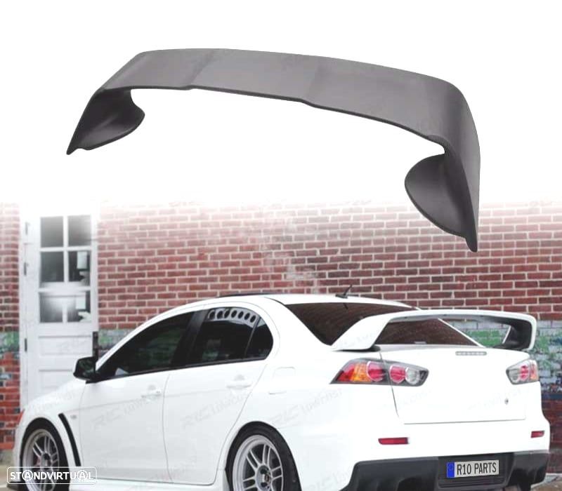 AILERON SPOILER MITSUBISHI LANCER MK8 SEDAN 07-15 LOOK EVO ABS - 1