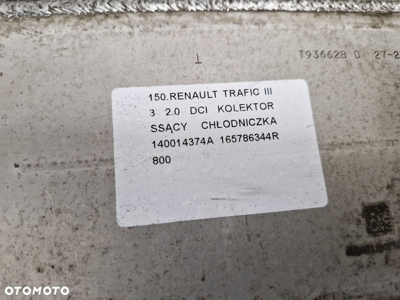 trafic 3 iii vivaro b talento ii 2.0 dci kolektor ssący 140014374a 165786344r - 3