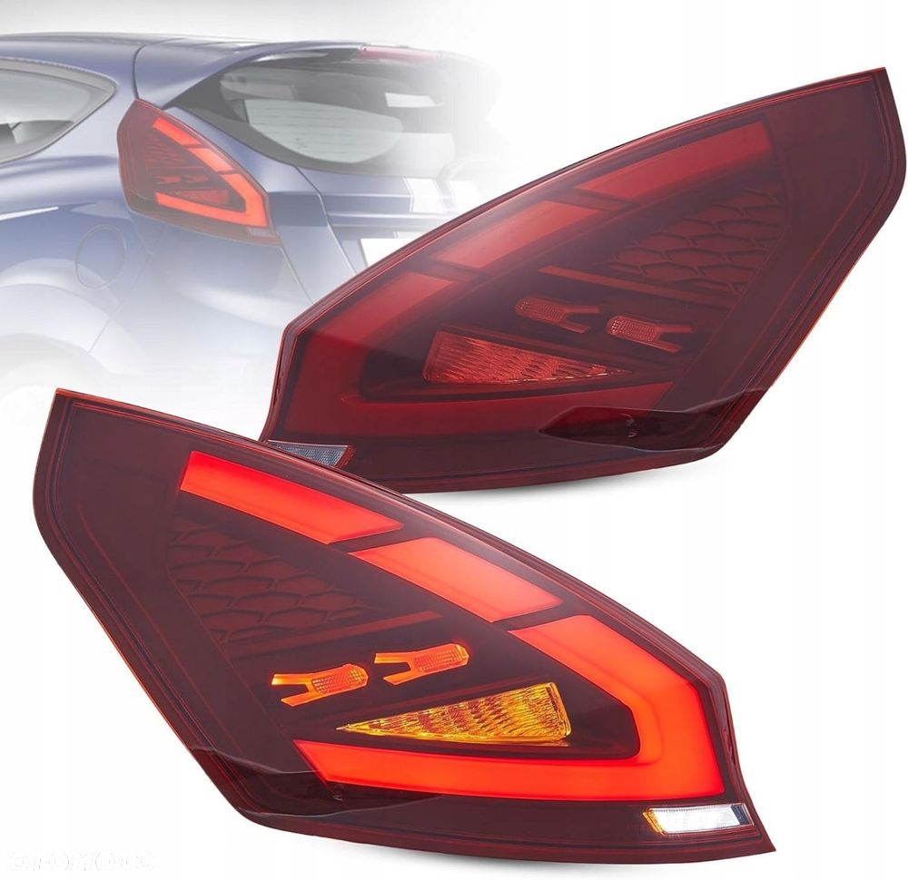 Lampy tyl kpl Full Led Dynamiczne Ford Fiesta VII 7 mk7 2008-2018 Lift z24 - 1