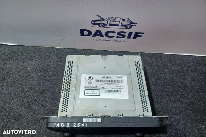 Radio cd 5J0035161G Skoda Fabia 5J [facelift] [2010 - 2014] Combi wag - 2