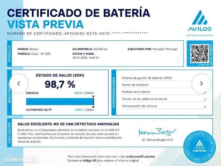 Nissan Ariya 87 kWh Evolve Carr. 22kW - 2
