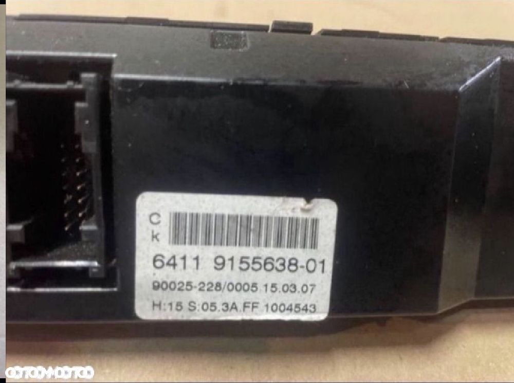 9155638 panel nawiewu klimatyzacji bmw 5 e60 e61 lift lci - 3
