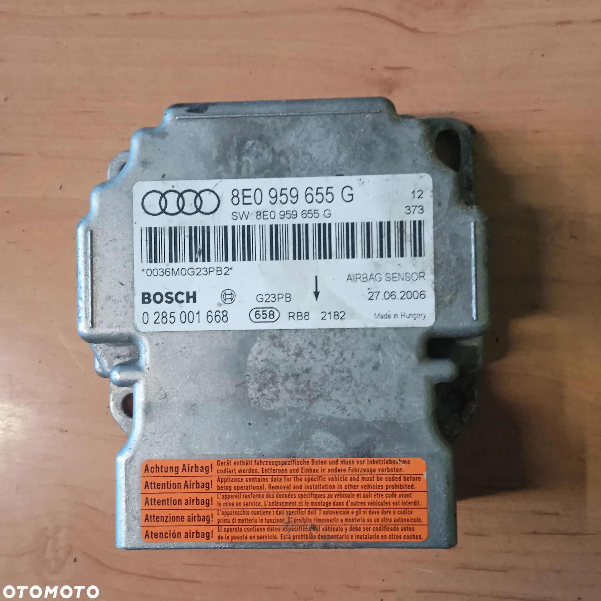 Moduł Airbag 8E0959655G - 1