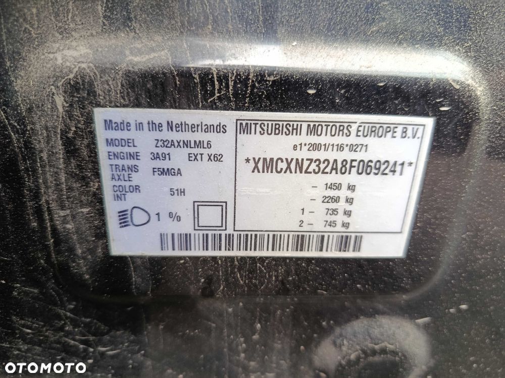 Mitsubishi Colt 1.1b Z32A 2008r NA CZĘŚCI - 8