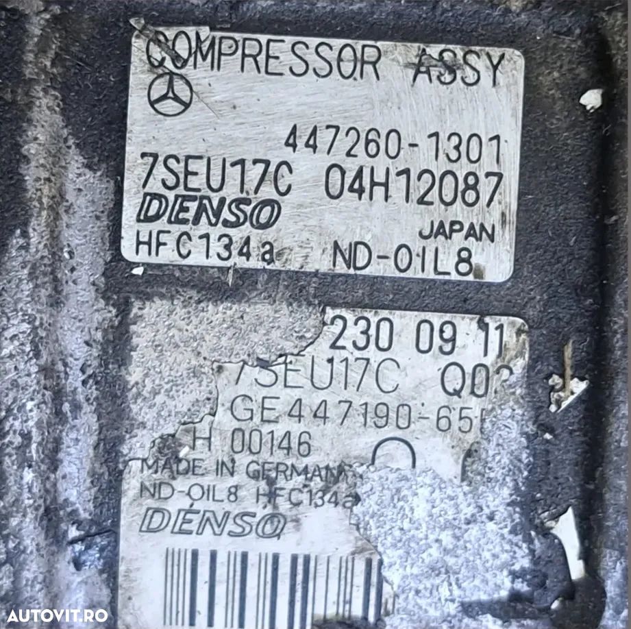 Compresor ac clima aer conditionat Denso mercedes w211 S-class w221 3.5 benzina - 4