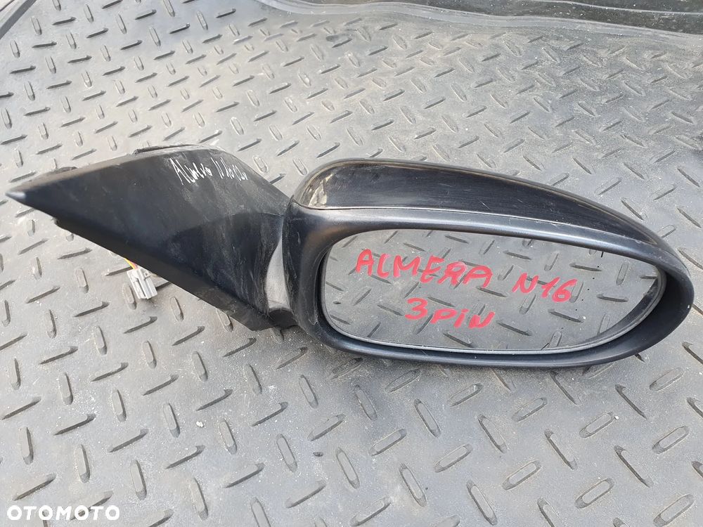 NISSAN ALMERA N16 LUSTERKO ZEWNĘTRZNE PRAWE ELEKTRYCZNE 3PIN E11015541 CZARNE - 2