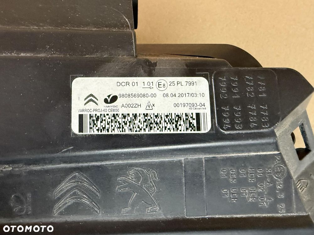 CITROEN JUMPY III XENON LAMPA PRZEDNIA LEWA 9808569080-00 - 6