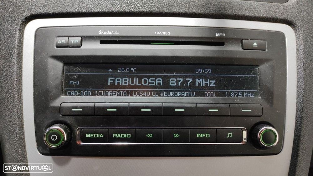 SISTEMA AUDIO / RADIO CD SKODA OCTAVIA BERLINA (1Z3) ELEGANCE - 6