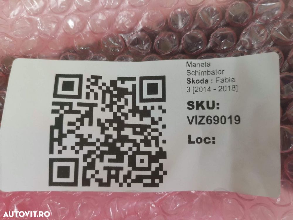 Maneta Schimbator Skoda  Fabia 3 2014 2015 2016 2017 2018 Originala In - 7