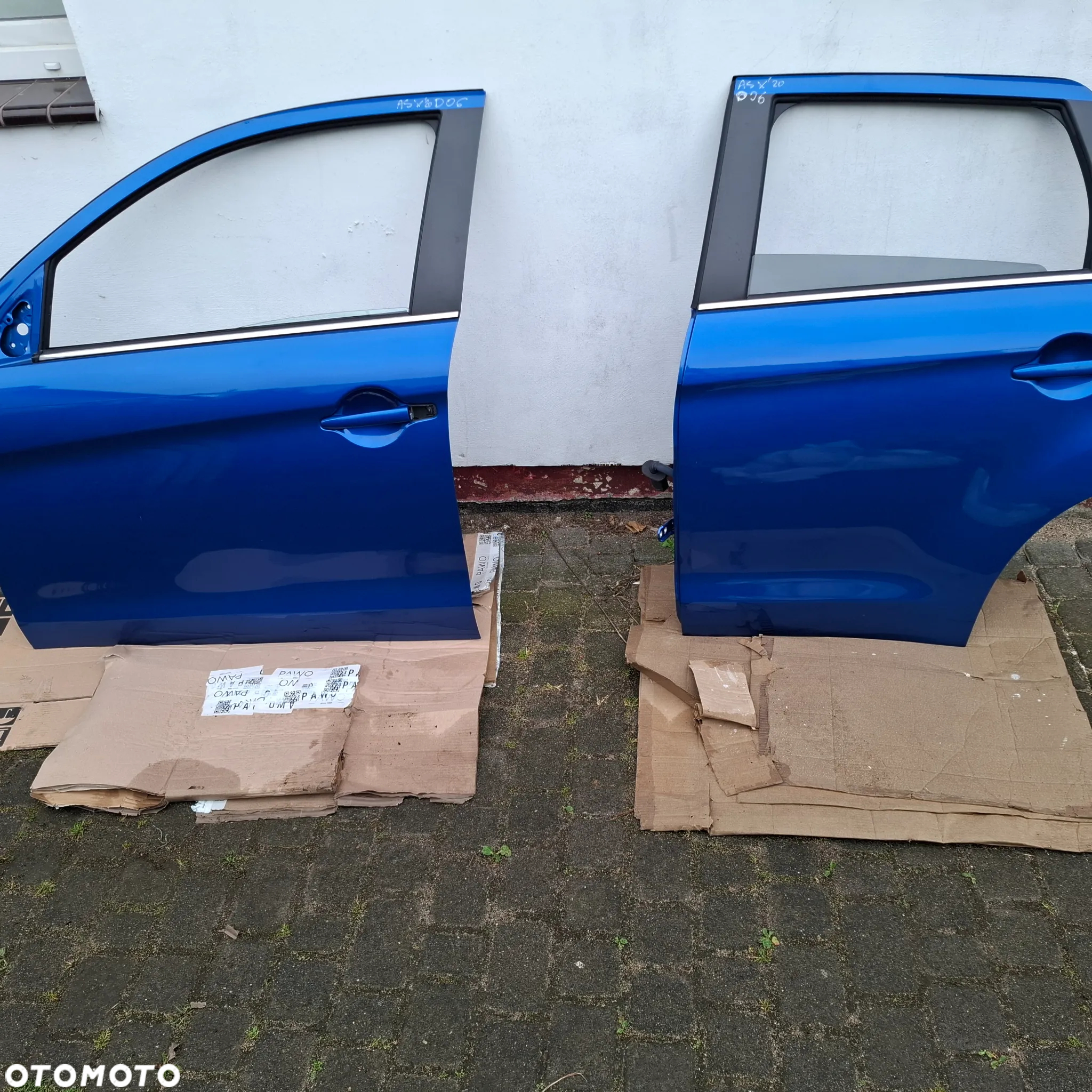 MITSUBISHI ASX D06 DRZWI LEWA STRONA PRZÓD LEWE TYŁ LEWE NIEBIESKIE w kolor demontaz poznan - 13