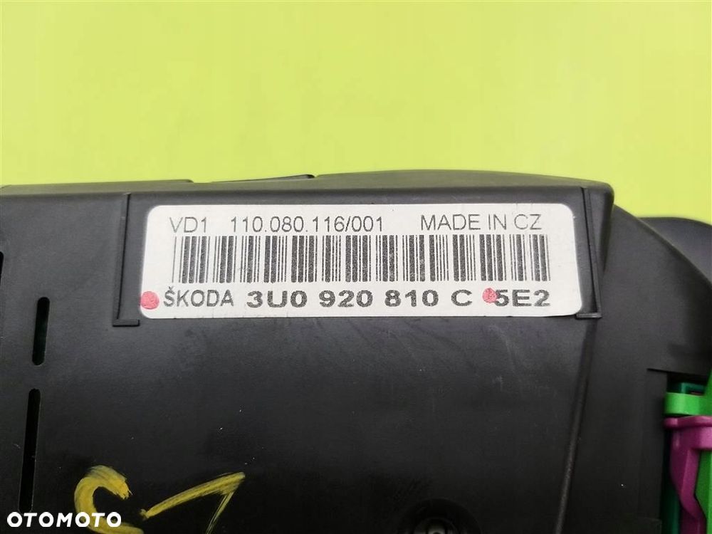 Licznik ZEGARY Skoda Superb I 1.8TURBO 149KM  2001-2006 3U0920810C 533TYŚ - 2