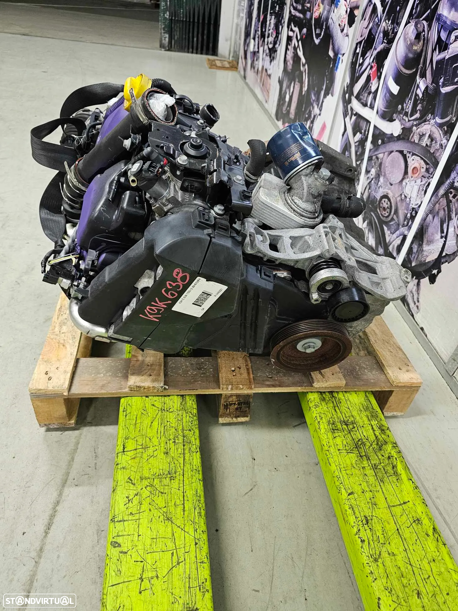 Motor Clio IV 1.5 DCI 2017 ref K9K 638 - 3