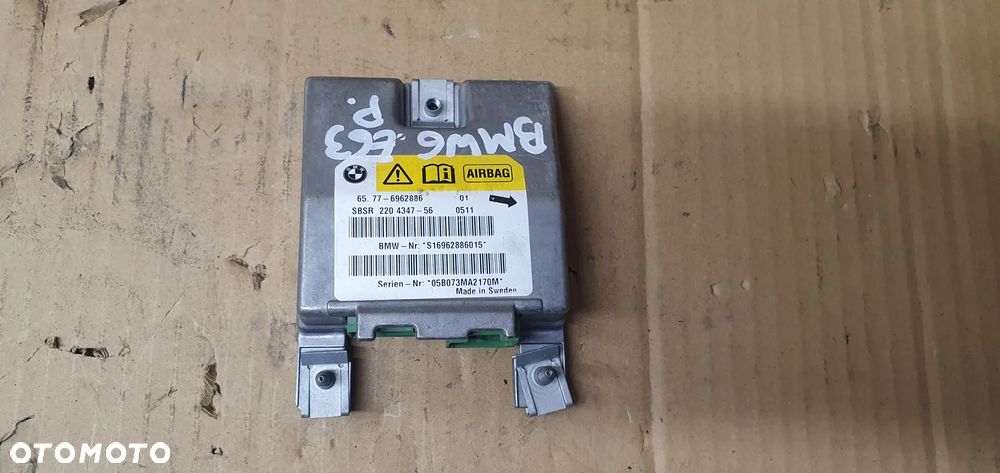 Moduł Sensor Airbag Poduszek BMW 6 E63 6962886 - 1