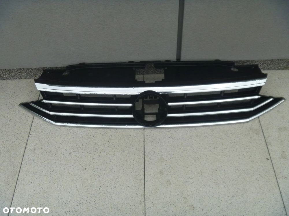 VW VOLKSWAGEN PASSAT B8 LIFT ATRAPA ZDERZAKA PRZEDNIEGO ORYGINAŁ 3G0853653N - 1