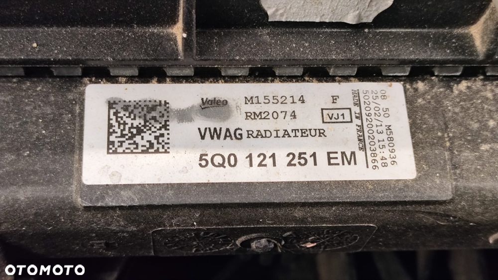 PAS PRZEDNI KOMPLETNY CHŁODNICE WENTYLATOR BELKA WZMOCNIENIE PRZÓD SEAT LEON III 3 1.4 TSI MANUAL - 9
