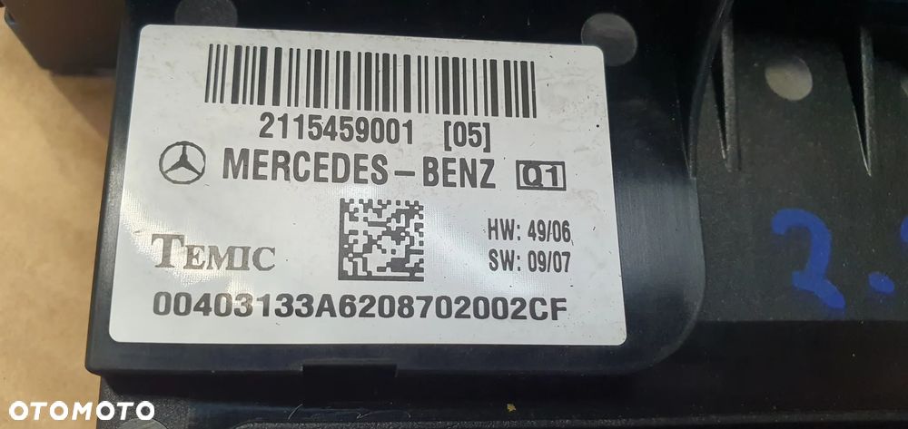 Moduł sterownik SAM skrzynka bezpieczników Mercedes E Klasa W211 Lift A2115459001 - 8