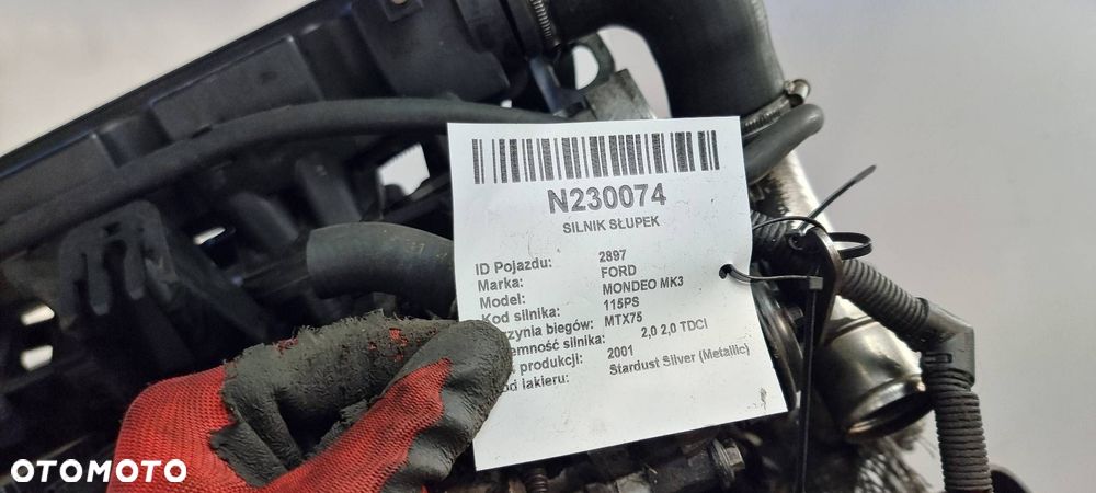 SILNIK SŁUPEK FORD MONDEO MK3 B6BA 2.0 TDCI - 2