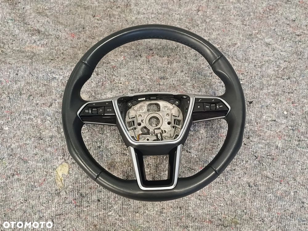 NR 533 Kierownica multifunkcja czarna skóra, łopatki do AUDI A6 C8  4KE419508C - 2