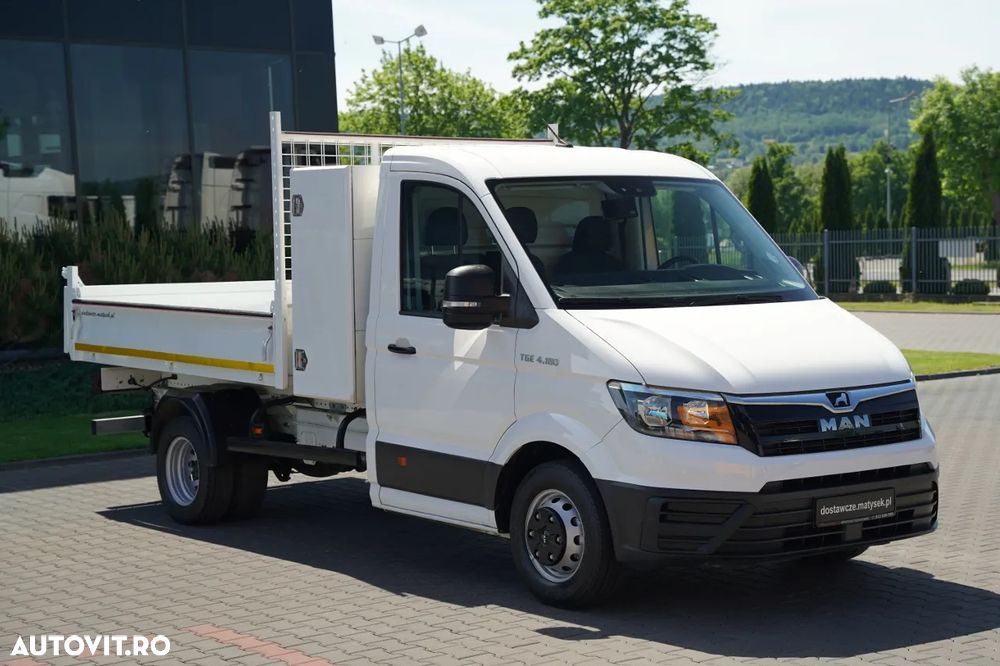 MAN TGE 4.180 / BASCULATOR SPATE / DUBLU / CAMERĂ MARȘARIER / IMPORTAT - 11