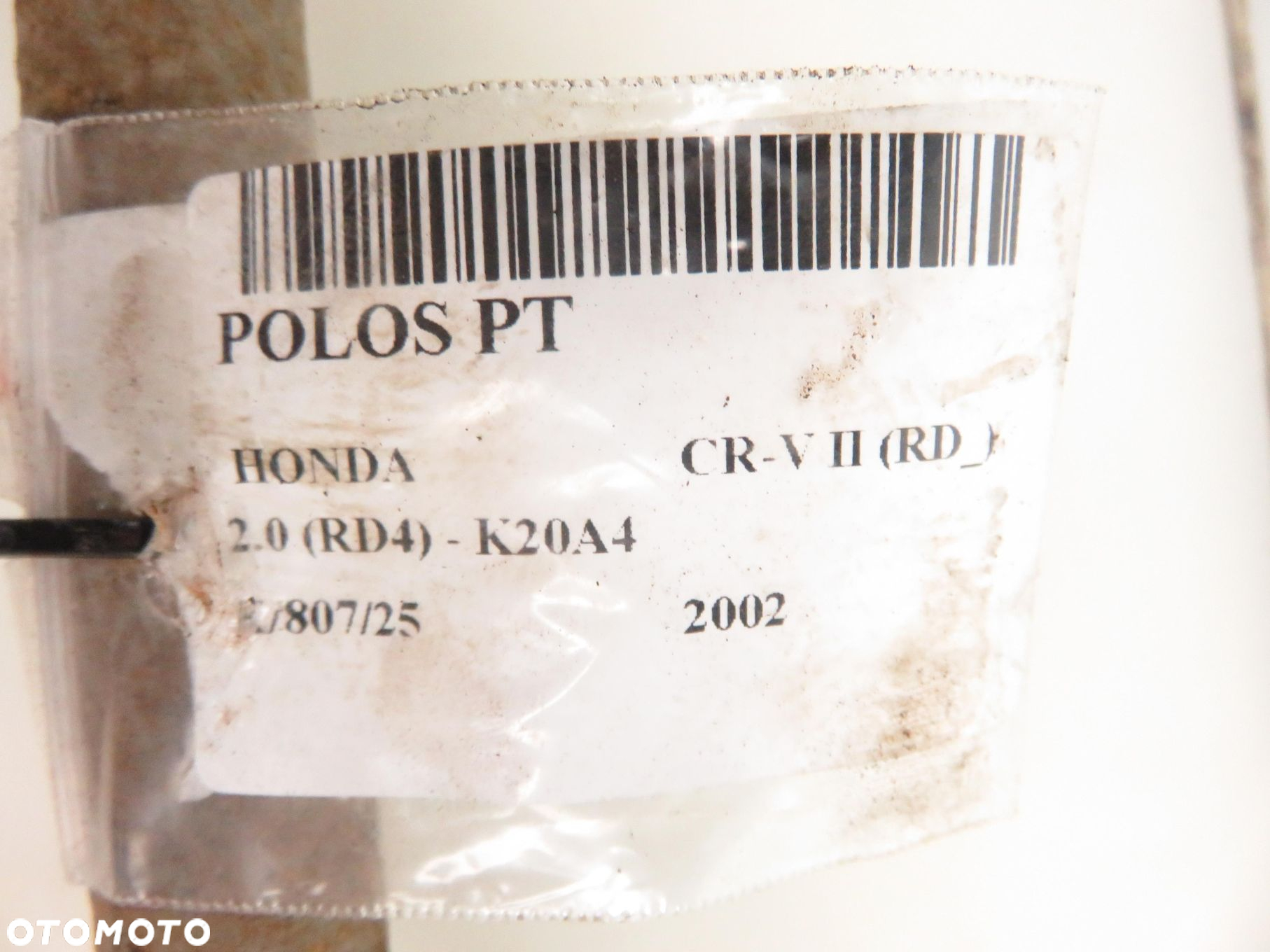 PÓŁOŚ PRAWA TYLNA HONDA CR-V II 2.0 - 2